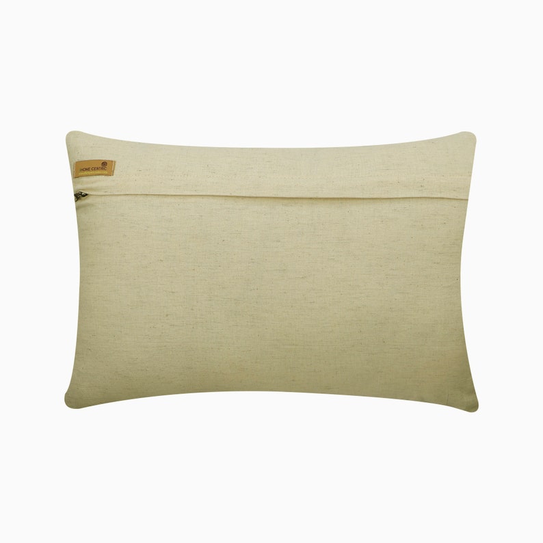 Luxury Agate Mystery Ivory & Gold Silk Lumbar Pillow Cover - Elegant Home Decor for Sofa, Bed & Living Room