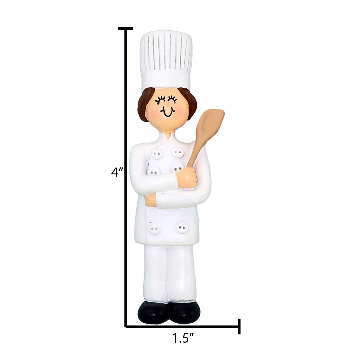 Custom Baker Christmas Ornament 2024 - Personalized Baking Theme Ornament with Rolling Pin Design, Perfect Gift for Pastry Chefs & Bakers | Christmas Tree Decoration for Kitchen & Baking Enthusiasts
