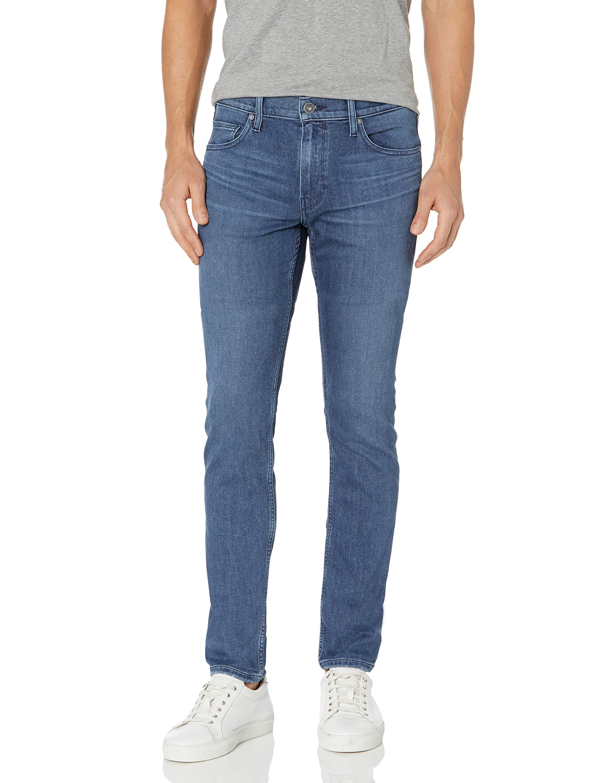 PAIGE Men's Lennox Black Shadow Jeans - Slim Fit Stretch Denim Pants for Casual Wear & Night Out | Comfortable & Stylish Men's Jeans