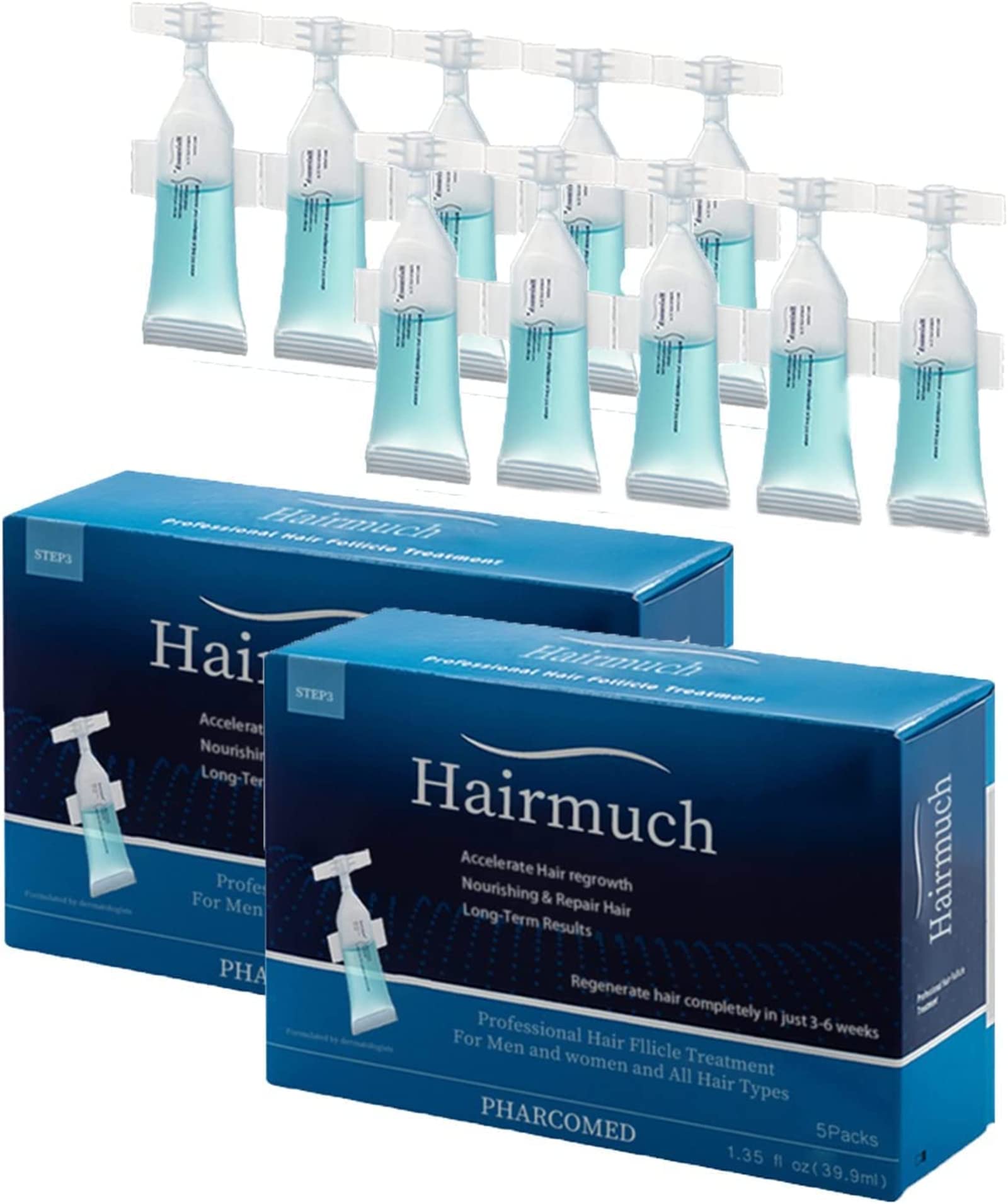 BIERDAN Hair Growth Serum for Thinning Hair - Anti Hair Loss Treatment with Ampoule Essence Lotion for Men & Women - Promotes Hair Regrowth & Thickening - Perfect for Daily Scalp Care & Hair Restoration