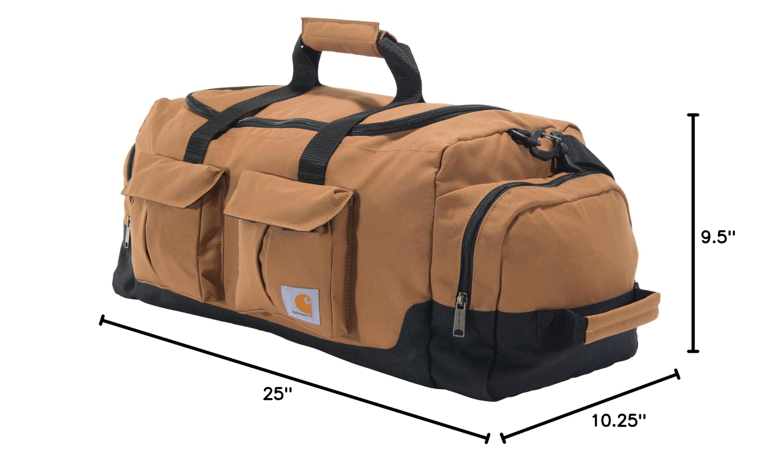 Carhartt 40L Heavy-Duty Utility Duffel Bag - Durable Work Gear Bag for Construction, Jobsite, Gym & Travel - Perfect for Tools, Workout Clothes & Weekend Getaways