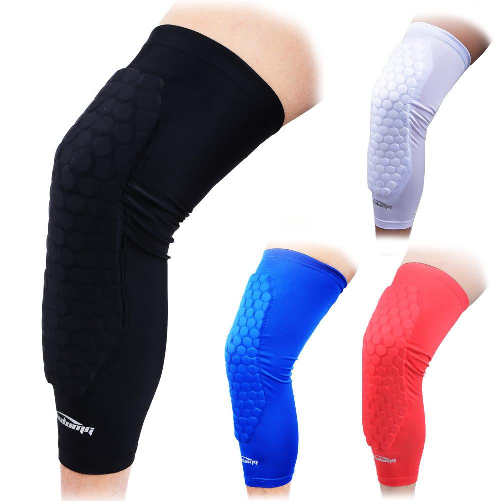 Basketball Knee Sleeves with Full Coverage Pads - Compression Support for Basketball, Running & Sports - Protective Gear for Jumpers, Athletes & Active Lifestyles