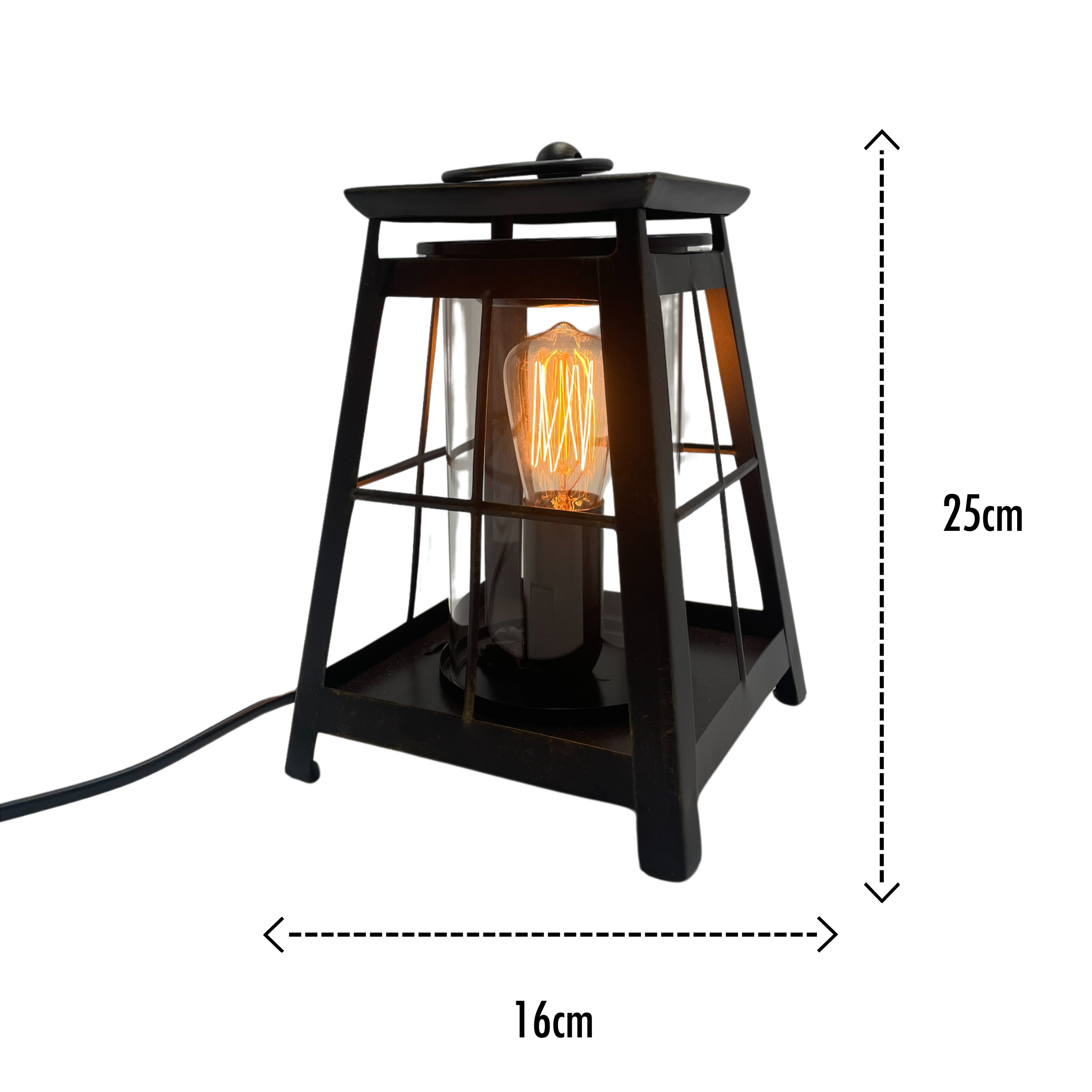 Vintage Edison Style Metal Electric Wax Warmer Lantern - Aromatherapy Wax Melter for Home, Office, Spa & Gift Giving