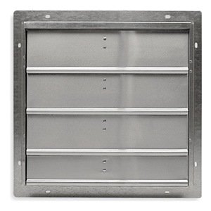12 Inch Fan Shutter - Durable Metal Air Vent Cover for Home & Garage Ventilation - Perfect for Attic, Basement, and Crawl Space Airflow Control
