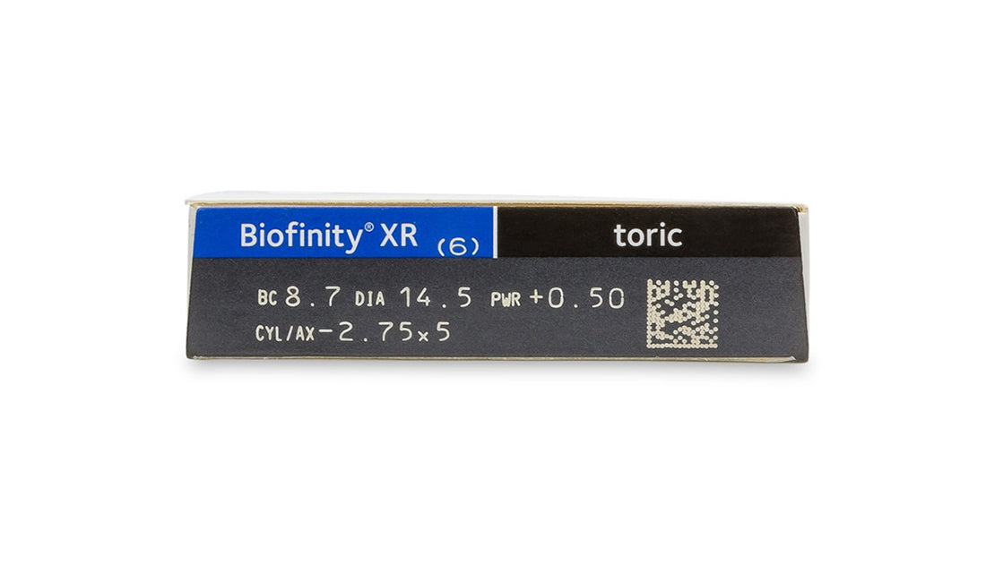Biofinity XR Toric Contact Lenses (6-Pack) - Monthly Disposable for Astigmatism - Comfortable & Breathable for All-Day Wear - Perfect for Work, Sports, and Active Lifestyles