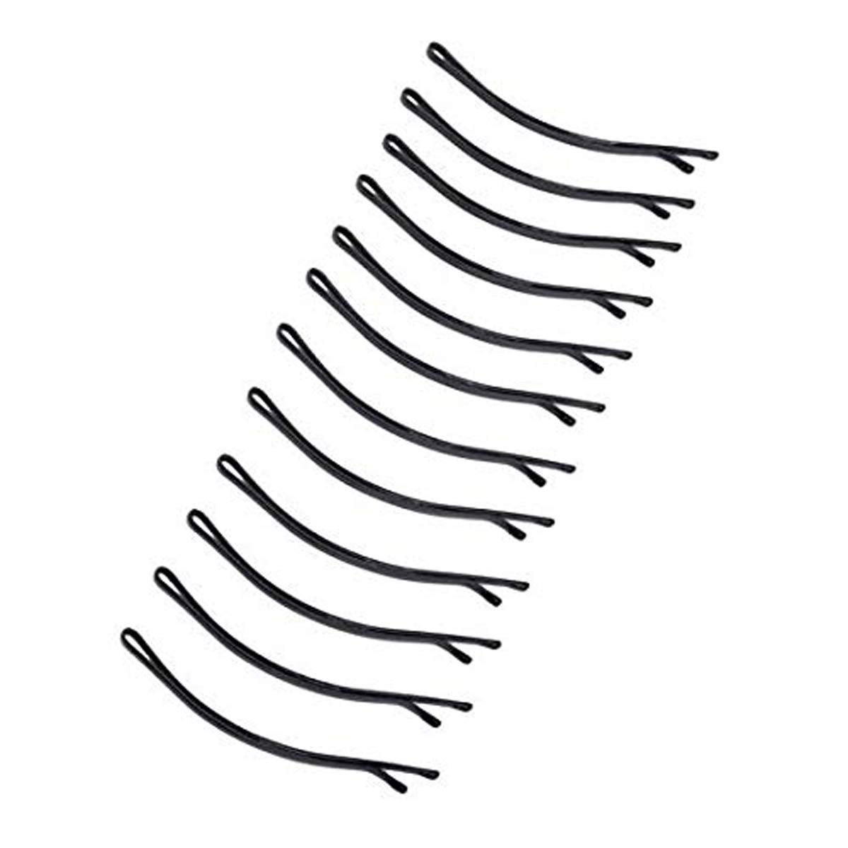 Stylish Black Metal Bobby Pins for Women - 30pcs Hair Styling for Buns & Updos