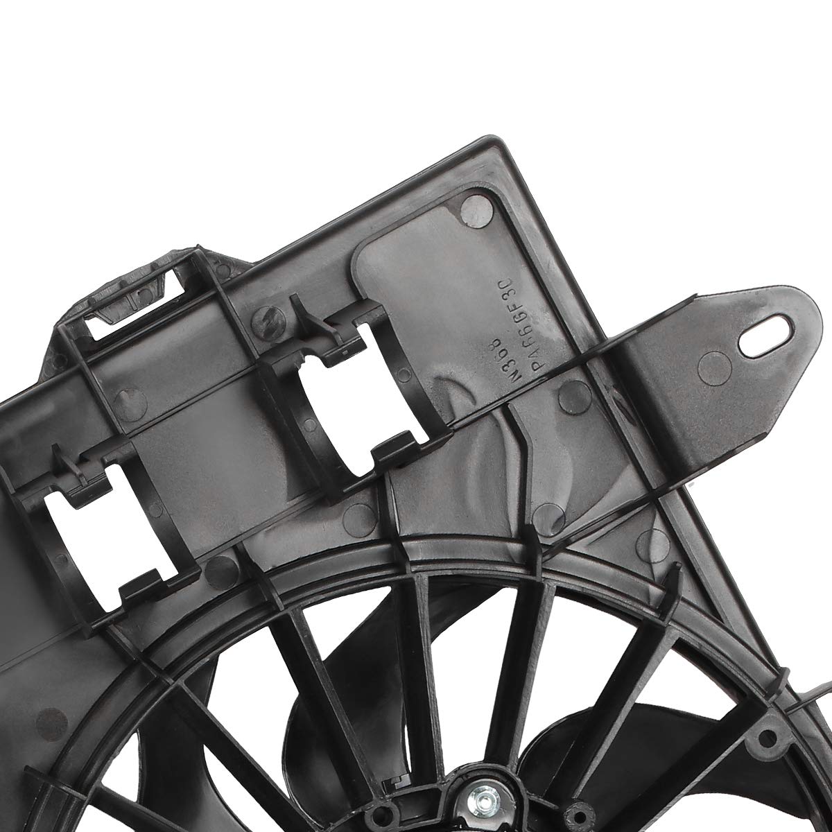 DNA MOTORING OEM-RF-0167 High Performance Radiator Cooling Fan Assembly - Direct Replacement for 2006-2008 Chevy Equinox & Pontiac Torrent - Improved Cooling Efficiency - Perfect for Engine Overheating Prevention & Summer Driving Conditions