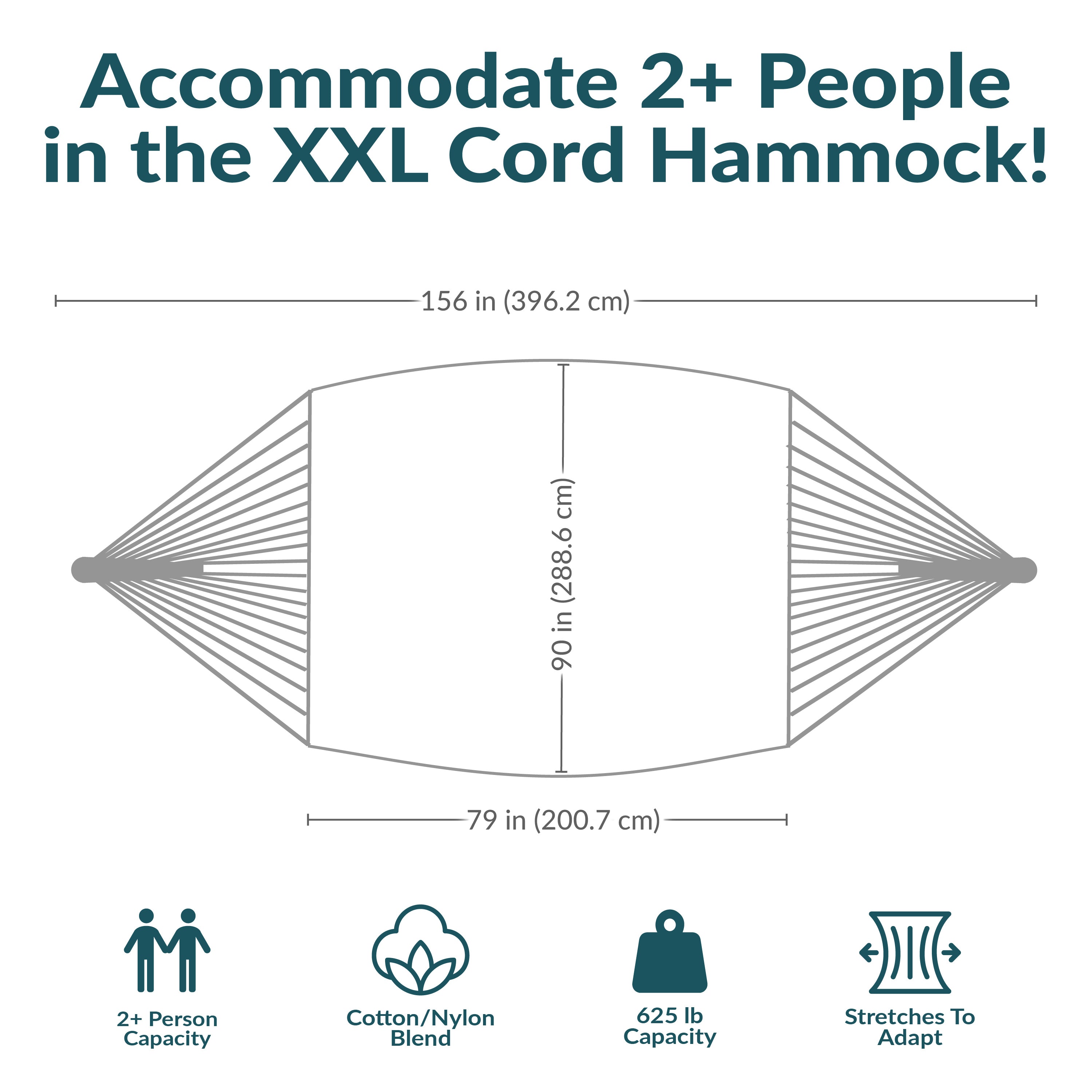 Sunnydaze Family Size Handwoven Thick Cord Mayan Hammock - Durable & Comfortable Outdoor Hammock for Backyard, Patio, Beach, and Camping