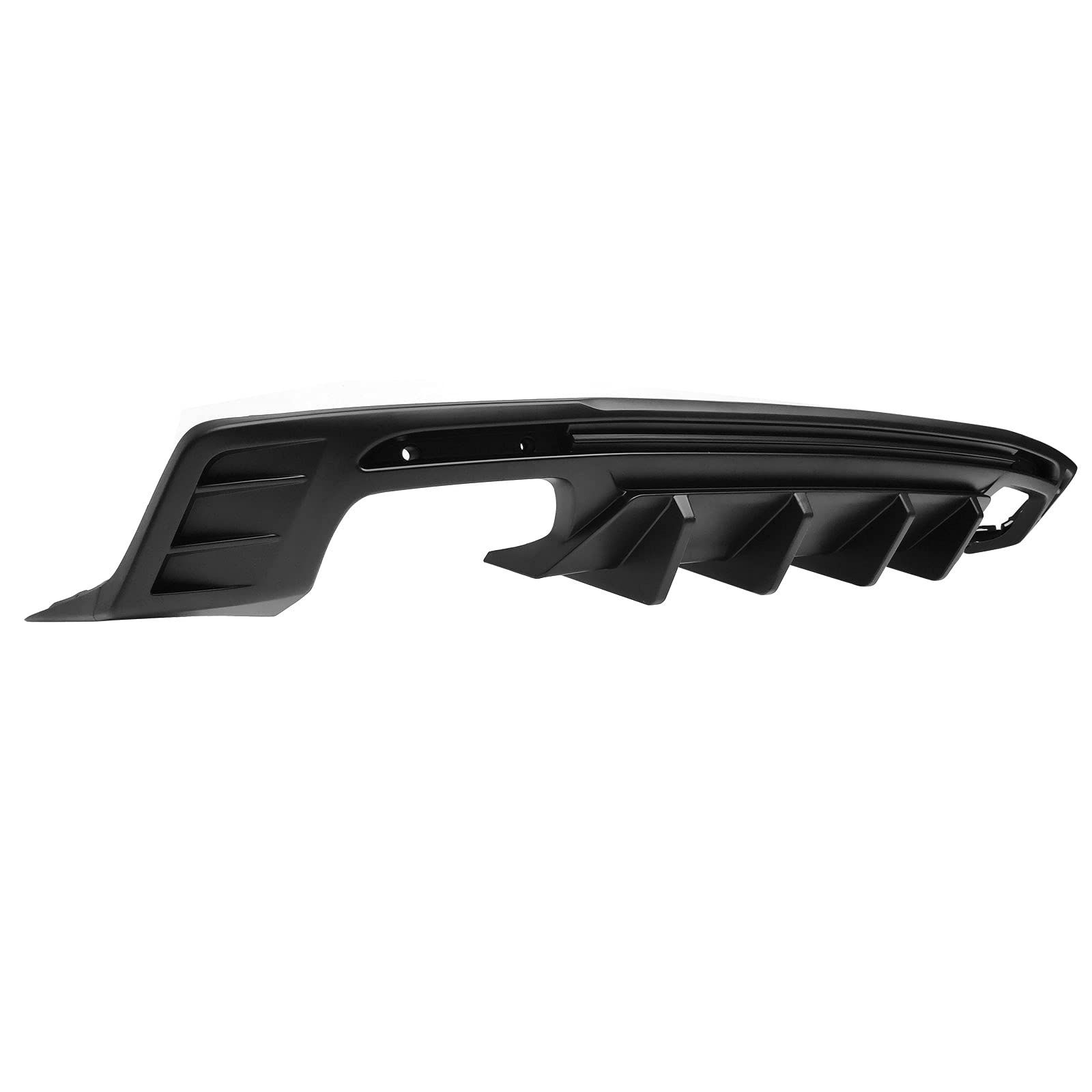 FREEMOTOR802® Rear Diffuser for 2016-2024 Chevrolet Camaro (Excluding ZL1) - IKON Style Matte Black PP Bumper Diffuser Guard & Lower Lip Replacement | Upgrade Your Camaro's Rear Styling for Sporty Look & Enhanced Aerodynamics