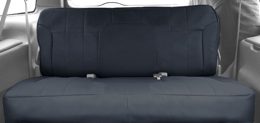 2013-2016 Toyota Avalon Rear Bench Seat Covers - Durable Cordura Fabric, Charcoal Insert & Trim | Waterproof & Anti-Slip Protection for Car Interior | Perfect for Road Trips, Daily Commute & Family Travel
