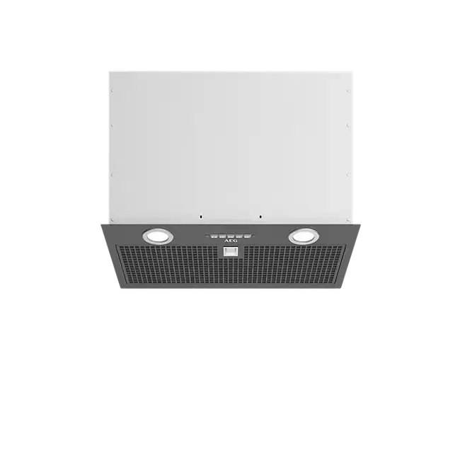 AEG 52cm Integrated Rangehood with PowerBoost Technology - Dark Stainless Steel Kitchen Hood for Powerful Ventilation | Perfect for Modern Kitchens & Open-Plan Living Spaces