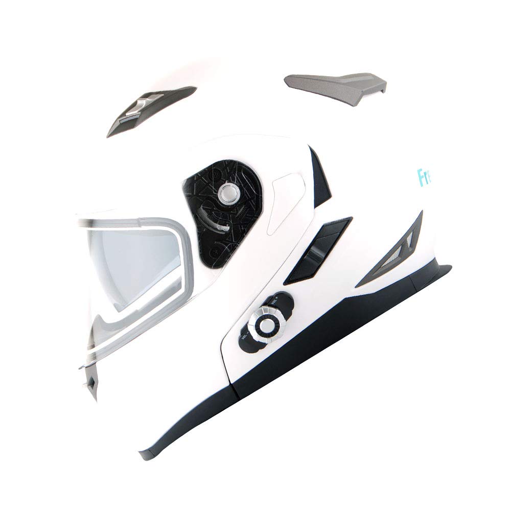Martian Motorcycle Bluetooth Helmet - Modular Flip-Up Full Face Helmet with Dual Visor & Integrated Bluetooth Intercom Headset - Perfect for Commuting, Touring & Group Rides