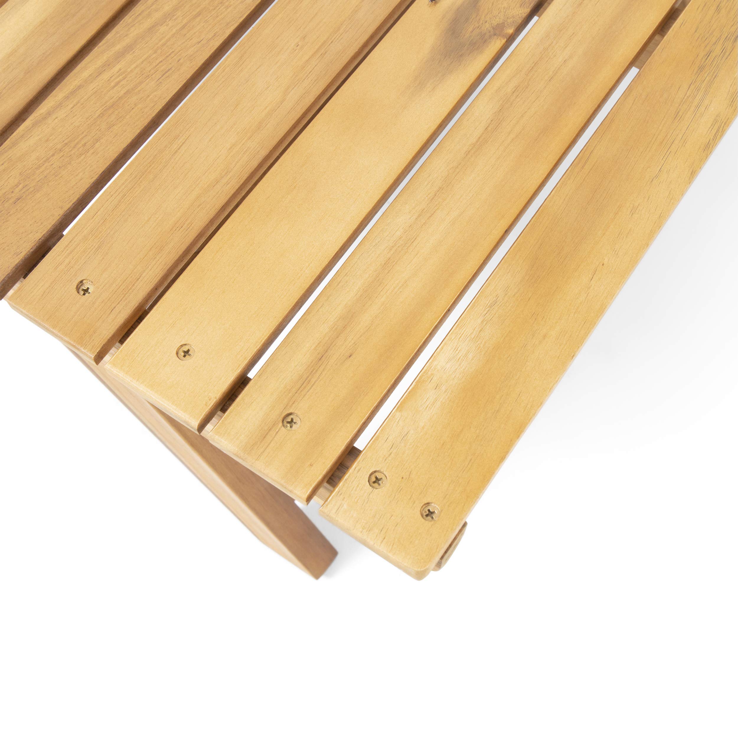 Premium Outdoor Wooden Coffee Table - Teak Finish, Weather-Resistant & Durable for Patio, Garden, Deck, and Poolside Use - GDFStudio by Great Deal Furniture