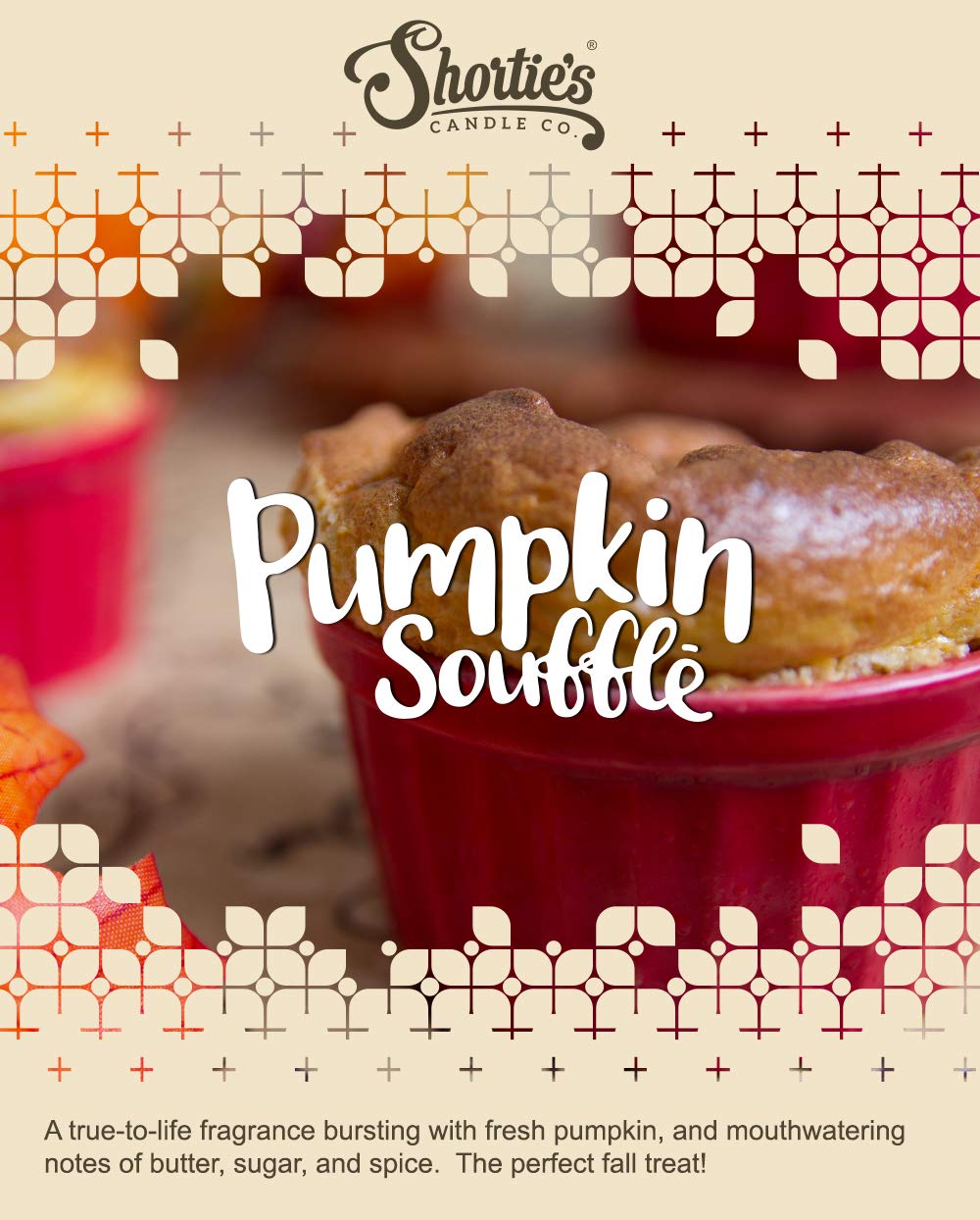 Pumpkin Souffle Scented Soy Wax Votive Candles - 6 Pack Natural Beige Candle Refills with Essential Oils - Perfect for Fall Decor, Thanksgiving Centerpieces & Cozy Home Ambiance