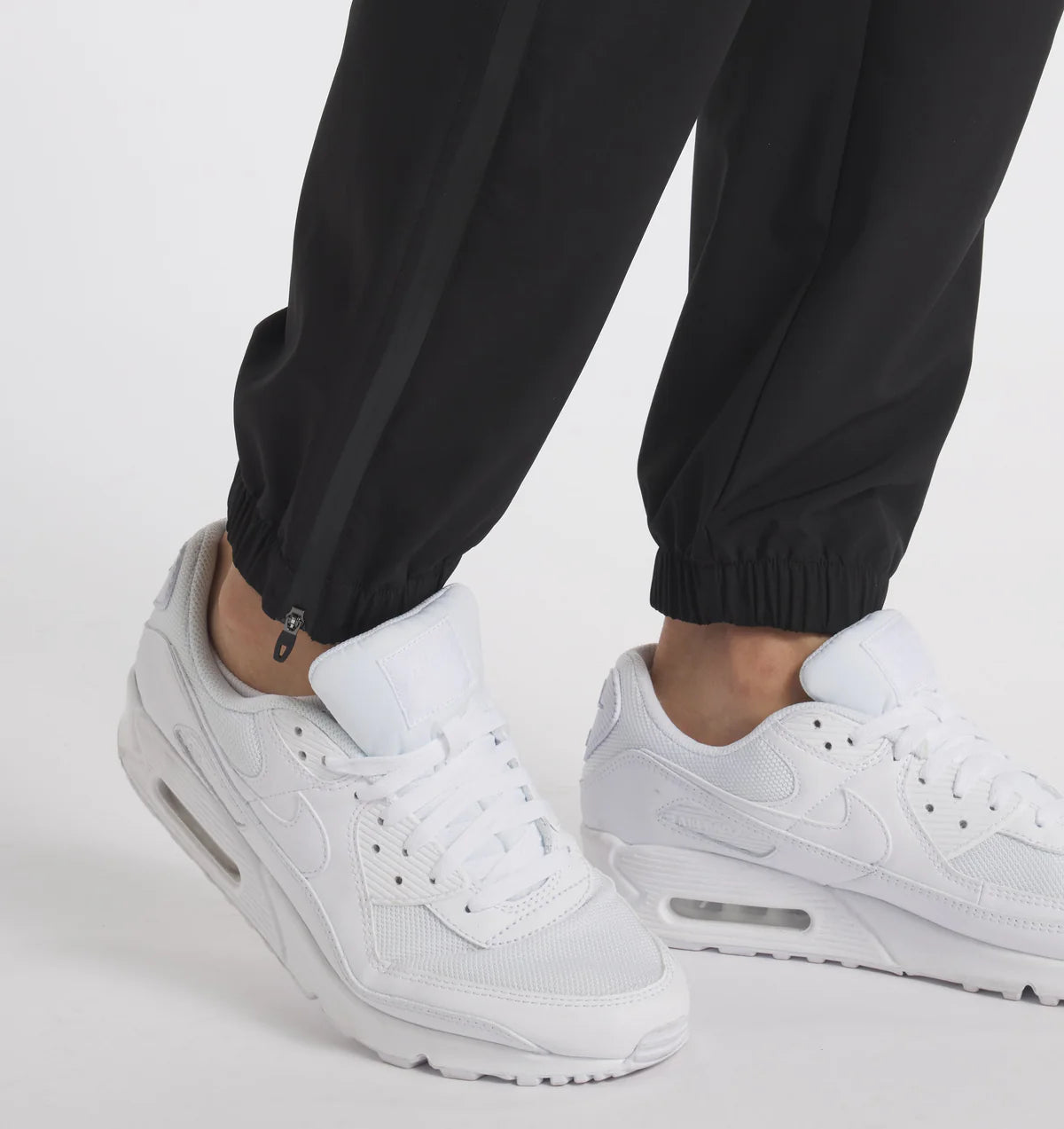 Men's Water-Resistant Track Pants - Black | Lightweight Quick-Dry Joggers for Running, Gym & Outdoor Activities