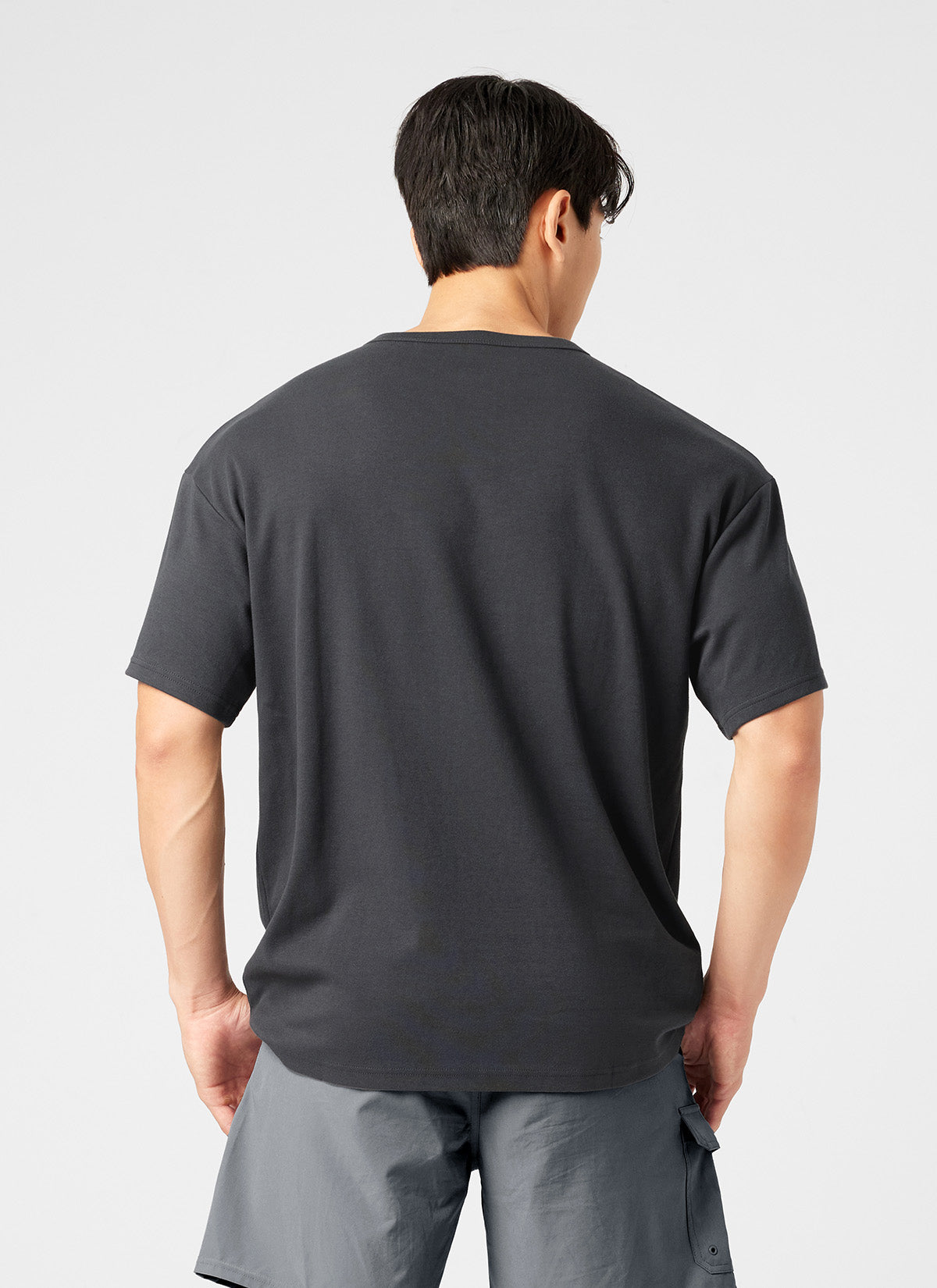 Stretchy Logo Overfit Short Sleeve T-Shirt for Women - Comfortable Casual Wear for Gym, Lounge & Street Style