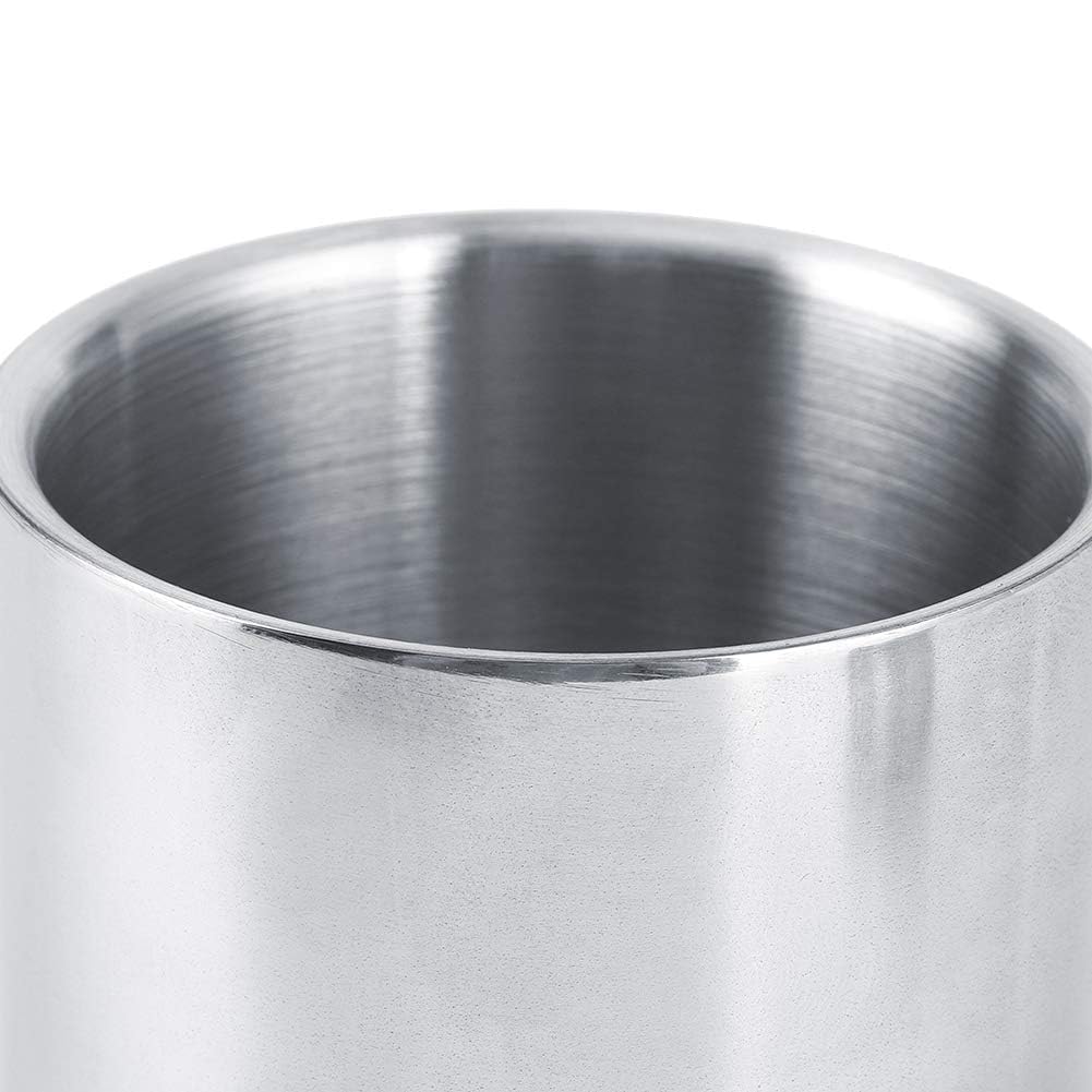Premium 7.5oz/220ml Stainless Steel Coffee Mug with Lid & Handle - Unbreakable Double Wall Insulated Travel Cup for Camping, Hiking & Office - Shatterproof Tea & Coffee Mug for Hot & Cold Beverages - Ideal for Outdoor Adventures, Daily Commute & Home Use