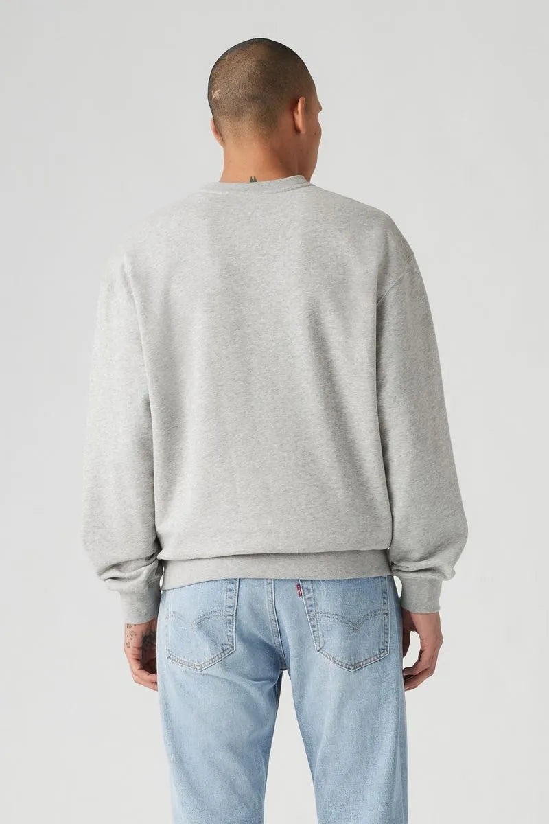 Levi's Men's Relaxed Fit Graphic Crewneck Sweatshirt - Small Levis Bird Design | Casual Streetwear for Everyday Comfort & Style