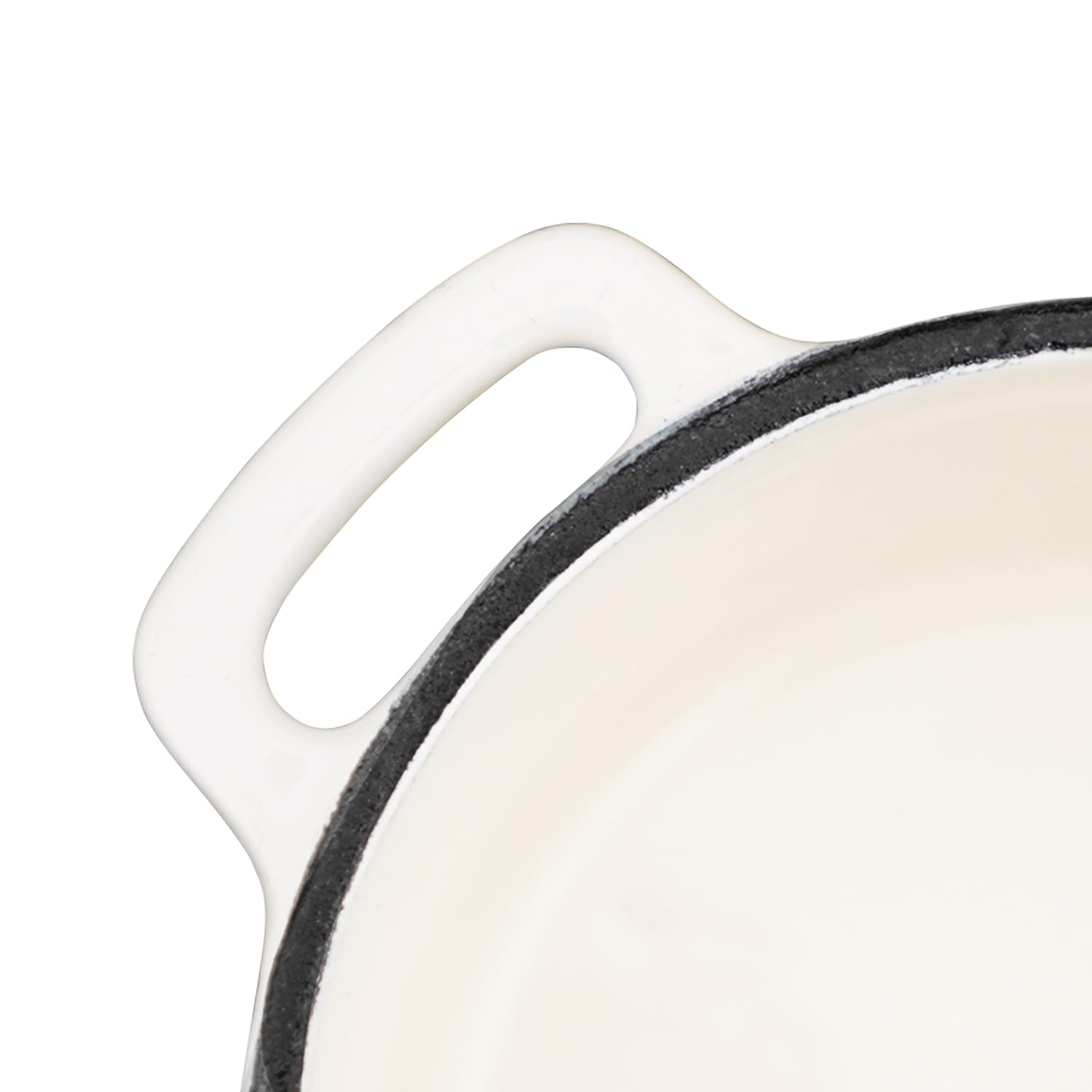8 oz Mini Dutch Oven & Garlic Roaster - 2-Piece Cast Iron Cocotte Set with Lids (0.25 qt) - Oven Safe Ramekins for Garlic Confit, Baking, Serving - Perfect for Kitchens & Dinner Parties - White
