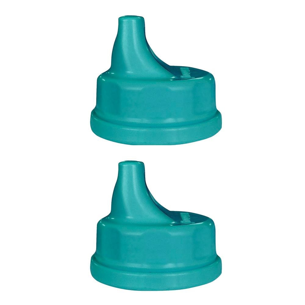 Lifefactory Sippy Cap 2-Pack - BPA-Free Spill-Proof Drinking Lids for Baby Bottles | Kale Green | Perfect for Toddlers, Travel & Daycare Use