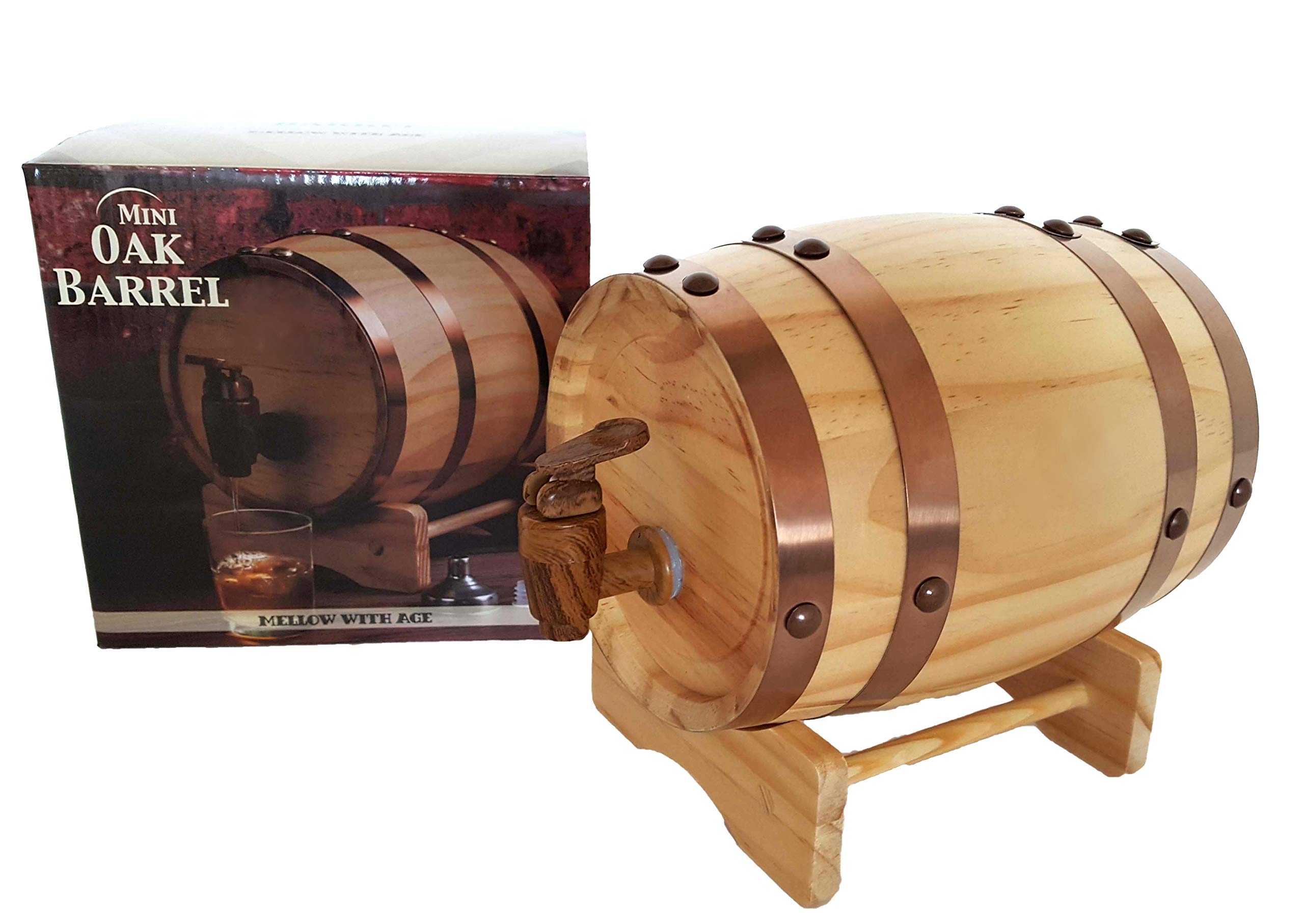 Mini Oak Barrel Case Pack - Premium Party Games & Unique Entertainment Gifts for Adults - Perfect for Game Nights, Birthday Parties & Corporate Events