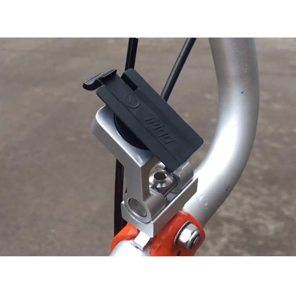 Universal Bike Phone Mount Holder for Brompton Folding Bikes - Adjustable Cycling Smartphone Adapter - Secure & Stable Phone Bracket for iPhone, Samsung, Google Pixel - Perfect for Commuting, Road Cycling & Outdoor Adventures (Black)