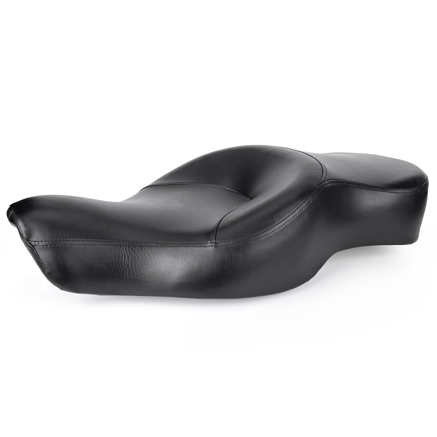 Premium Motorcycle Seats for Harley Sportster 883 1200 XL XR Iron (2004-2023) - Comfortable One-Piece Driver & Passenger Seat with Wider Thicker Cushion & Genuine Leather - Perfect for Long Rides, Touring, and Daily Commuting on Harley Sportster Forty-Eight Models