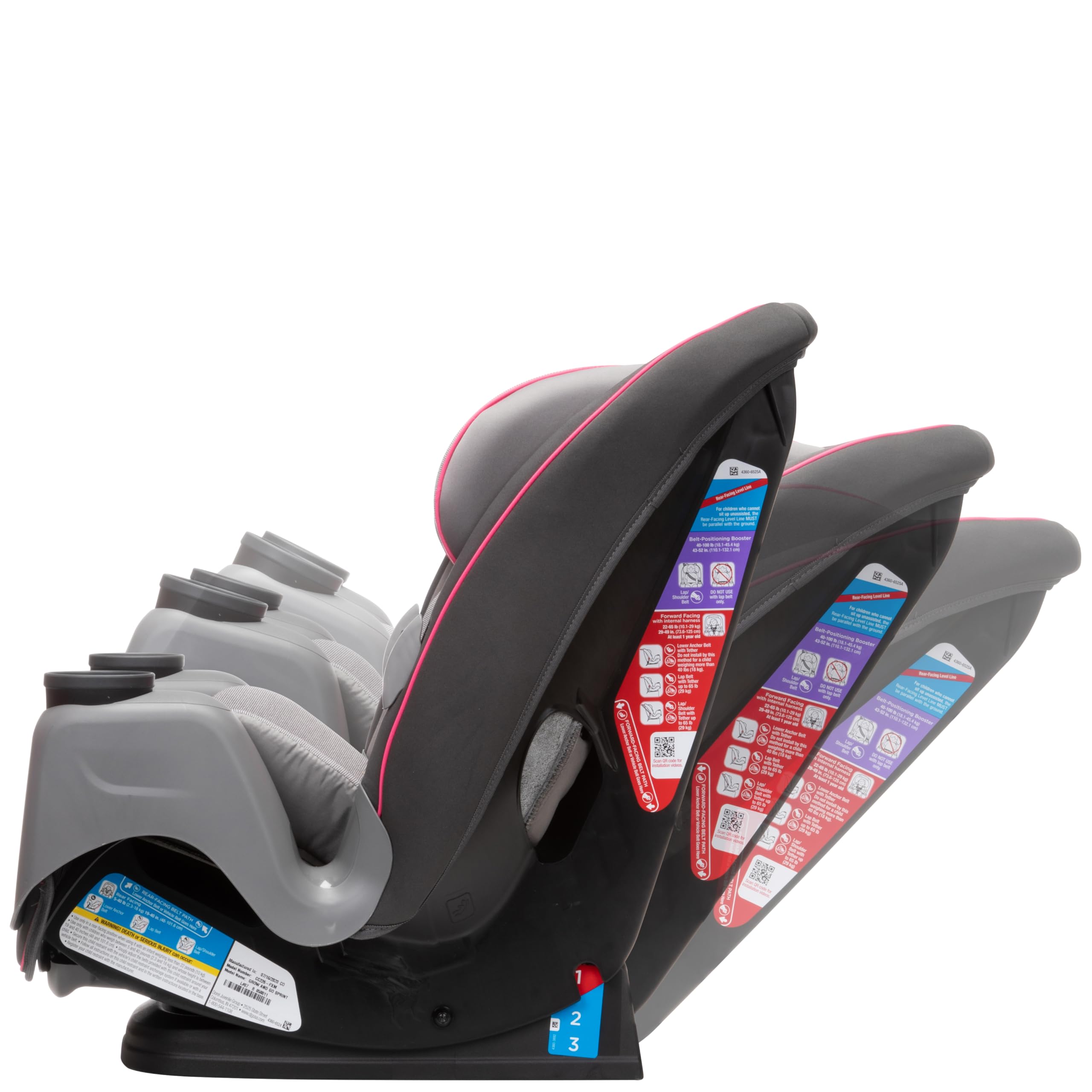 Safety 1st Crosstown DLX All-in-One Convertible Car Seat - Cabaret | Rear-Facing, Forward-Facing & Booster Mode | 3-in-1 Design for Infants to Big Kids | Safe & Comfortable for Long Rides | Perfect for Family Travel & Daily Commutes
