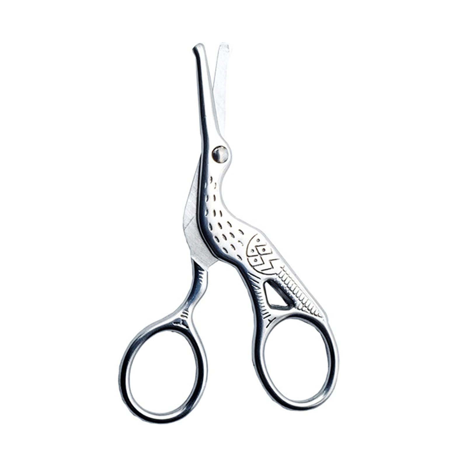 Professional Stainless Steel Nose Hair & Eyebrow Scissors - Sharp Precision Grooming Tool for Men & Women - Perfect for Eyebrow Trimming, Facial Hair, and Tea Bag Cutting - Beauty & Personal Care Essential