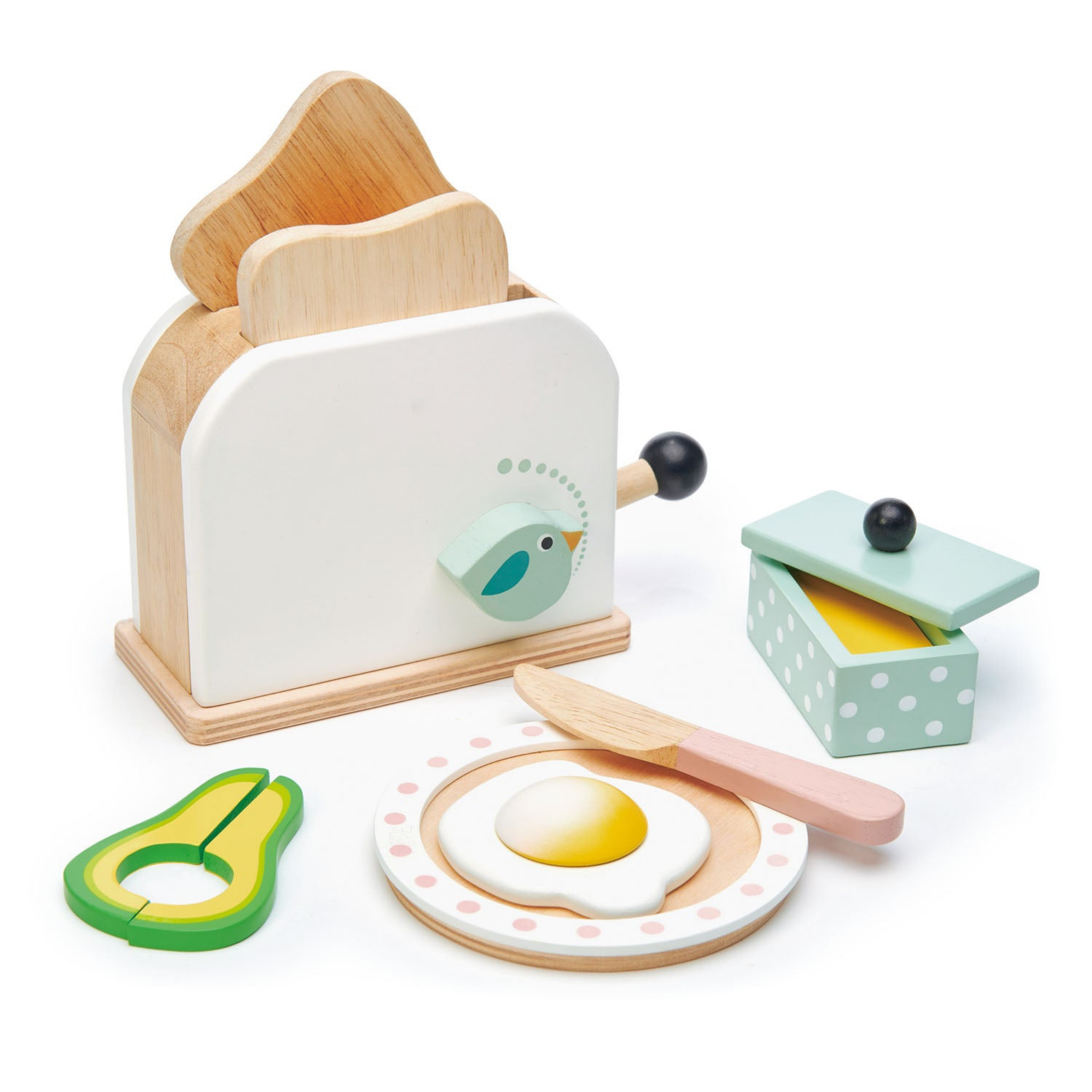 Kids Pretend Play Breakfast Toaster Set - Safe & Fun Toy for Toddlers, Perfect for Imaginative Play, Role-Playing, and Early Learning Development