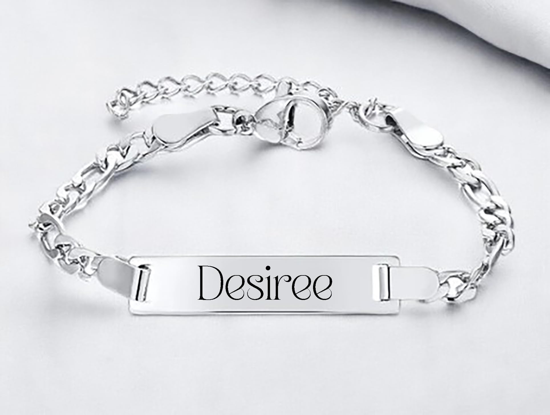 18K Gold Filled Personalized Baby ID Bracelet - Engravable Christening & Baptism Gift for Newborns - Perfect for Baby Showers, Naming Ceremonies & First Birthday Gifts (Gold)