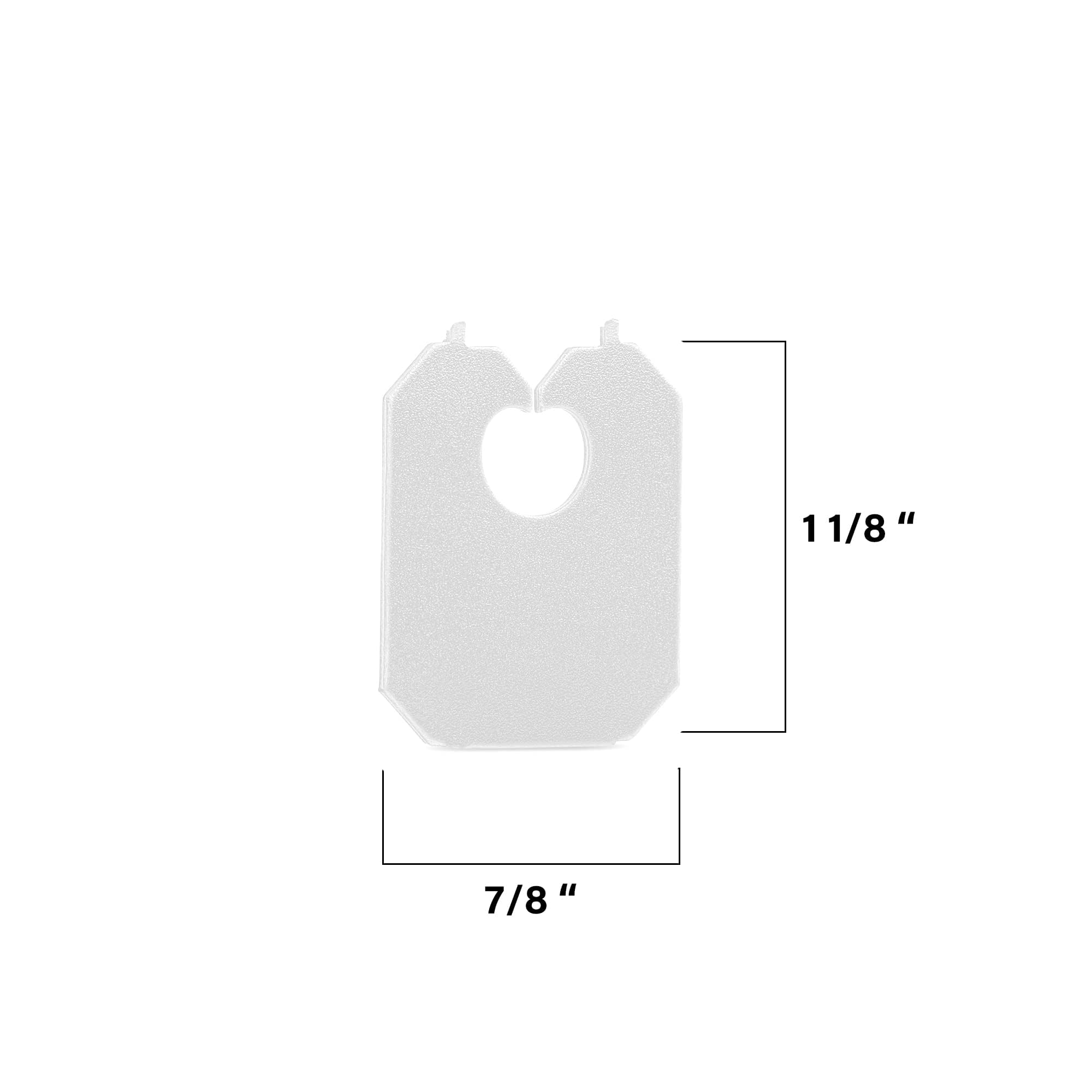 MT Products White Plastic Bread Clips 7/8