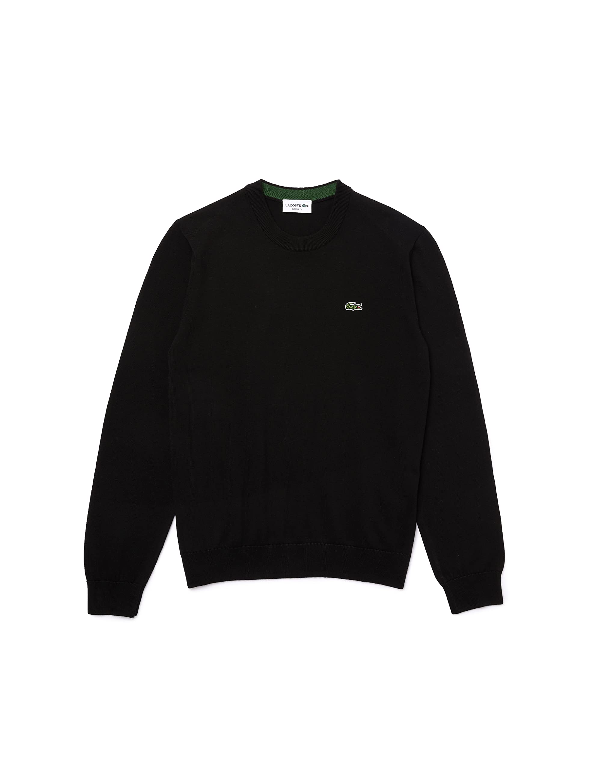 Lacoste Men's Knitted Jumper Sweater - Classic Cotton Pullover for Casual Wear, Office & Winter Outfits | Slim Fit Comfortable Crewneck Top