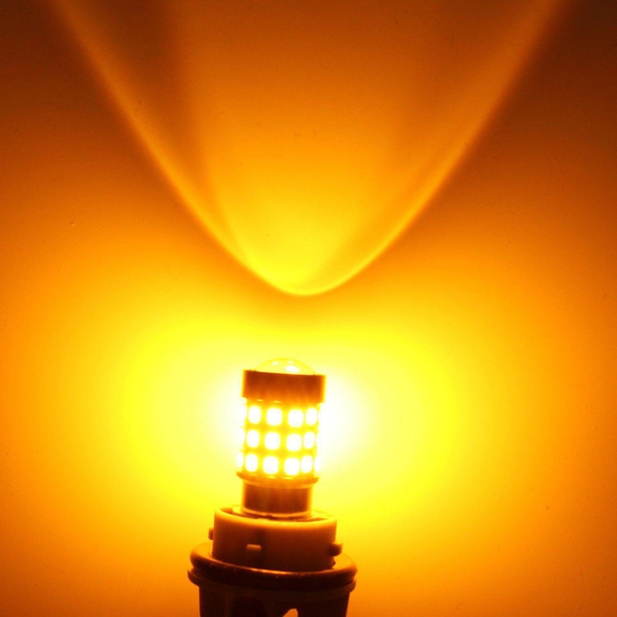 PY21W 7507 LED Turn Signal Light Bulbs - 2835 51 SMD Amber Yellow - Compatible with Cars, Trucks, SUVs - Enhanced Visibility & Safety for Day & Night Driving