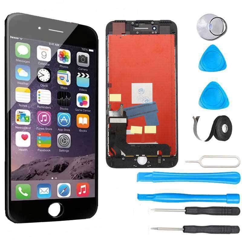 Original iPhone 7 Plus LCD Screen Replacement with Digitizer - Premium Repair Kit in Black | DIY Smartphone Screen Fix for Home & Professional Use