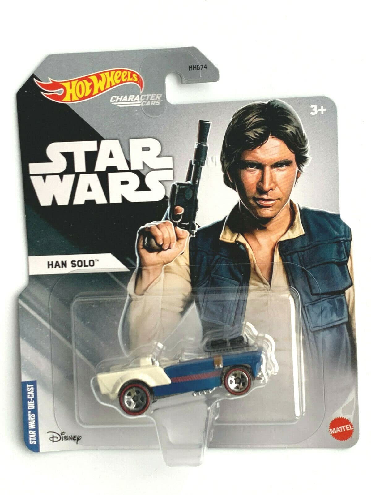 Hot Wheels Star Wars Die-Cast Character Car - Han Solo Collectible Toy for Kids & Adults | Perfect for Display, Play & Gifts