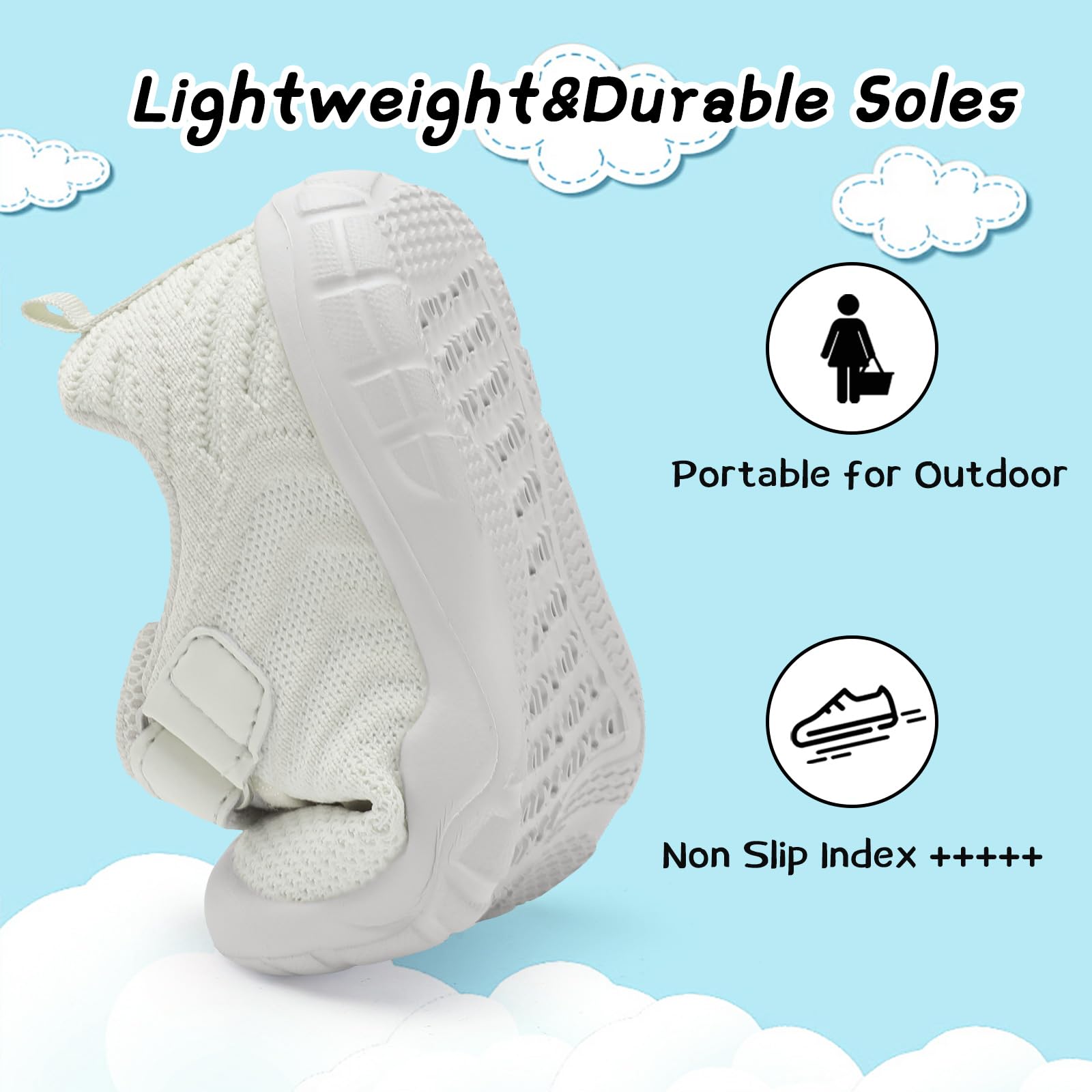Breathable Kids Sneakers - Lightweight Barefoot Shoes for Toddlers (Boys & Girls) - Running & Outdoor Play