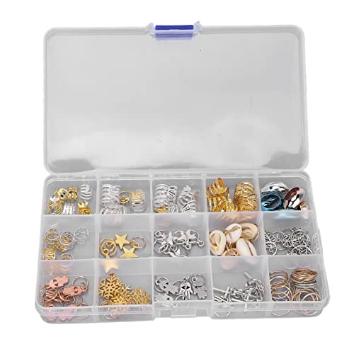 115pcs Vintage Hair Beads for Braiding - DIY Beard & Hair Accessories with Pendant Charms - Perfect for Boho Hairstyles, Festival Looks & DIY Jewelry Making