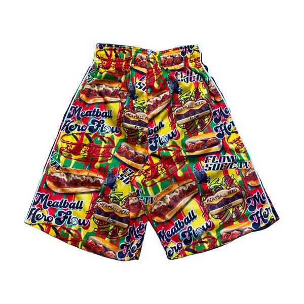 Boys Meatball Hero Short Sleeve T-Shirt - Cute Graphic Tee for Toddlers & Kids - Soft Cotton Comfort - Perfect for Playdates, School & Casual Outings