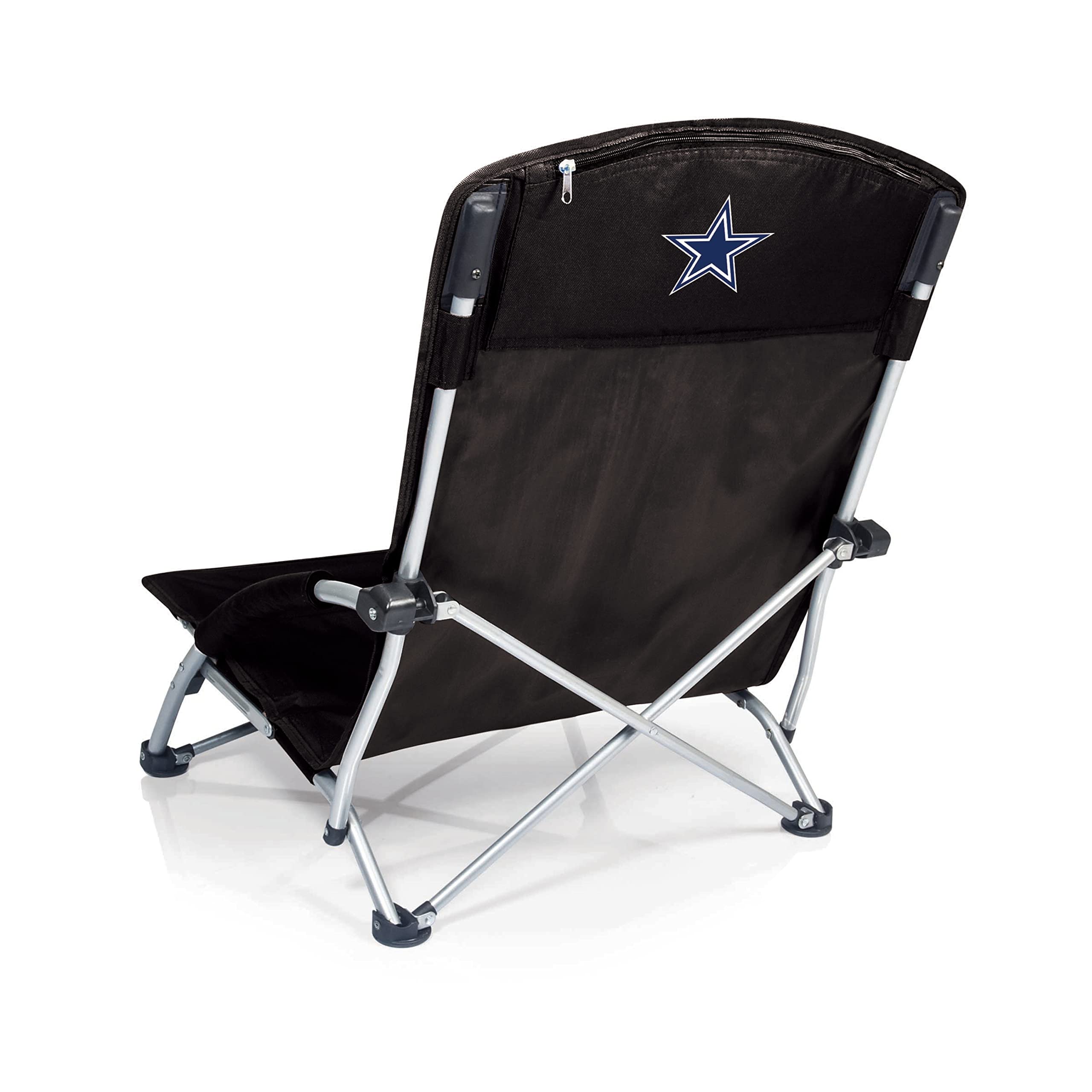 NFL Tranquility Low Beach Chair with Carry Bag - Portable Folding Lawn Chair for Adults - Perfect for Beach, Camping, Picnics & Outdoor Relaxation