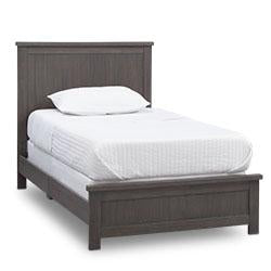 Rustic Countryside Twin Bed Frame - Solid Wood Farmhouse Style Bed for Kids & Teens - Perfect for Cozy Bedrooms, Guest Rooms & Vacation Homes