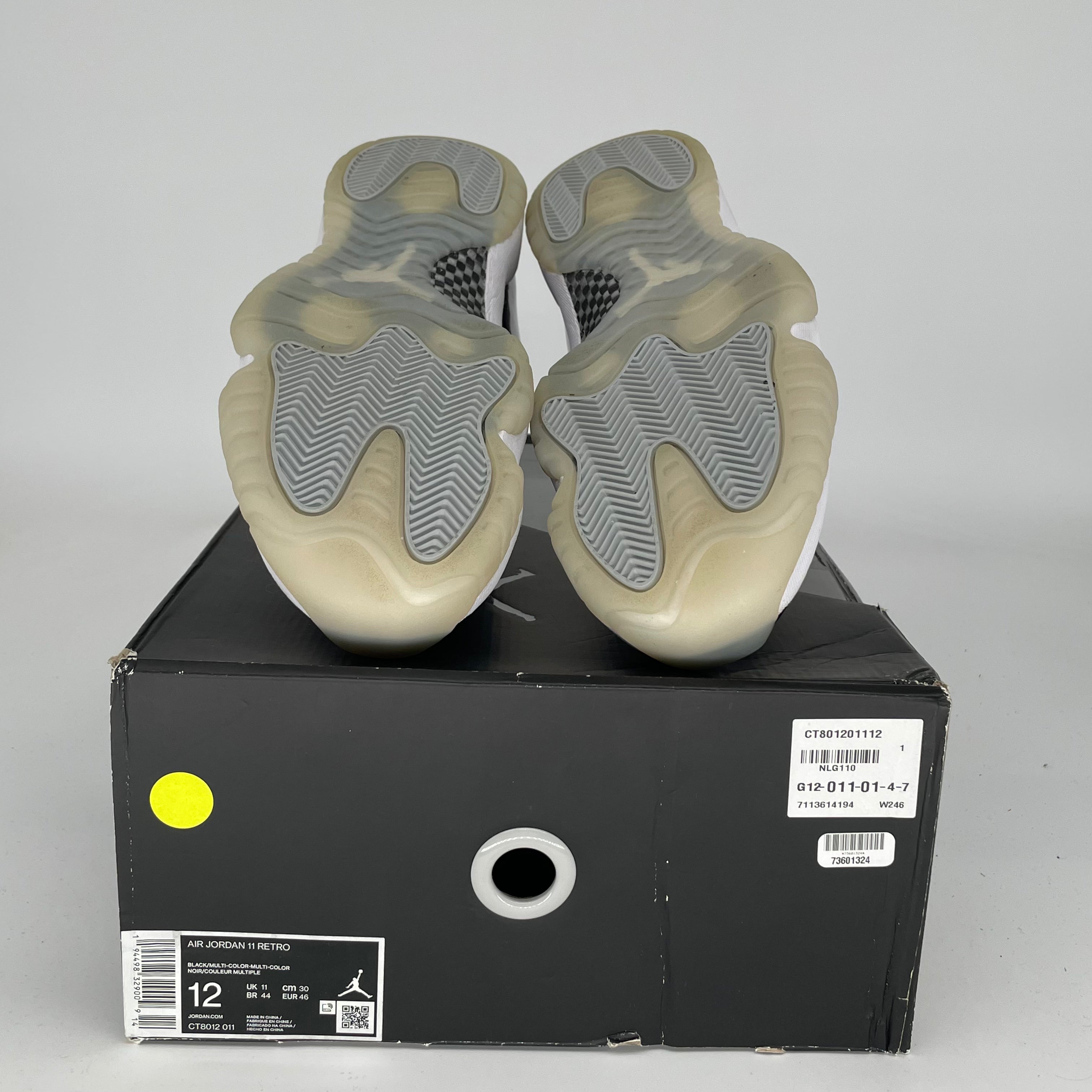 AIR JORDAN 11 JUBILEE Men's Basketball Shoes Size 12 - White/Black CT8012-011 | Perfect for NBA Games, Streetwear & Sneaker Collection
