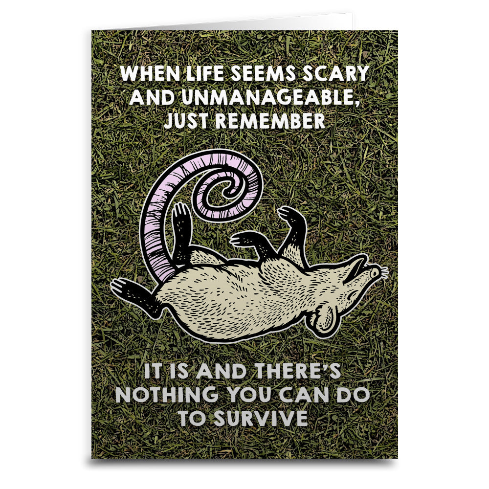 Encouraging Greeting Card for Tough Times - Uplifting Message When Life Feels Scary & Overwhelming - Perfect for Anxiety Support, Depression Comfort & Emotional Encouragement