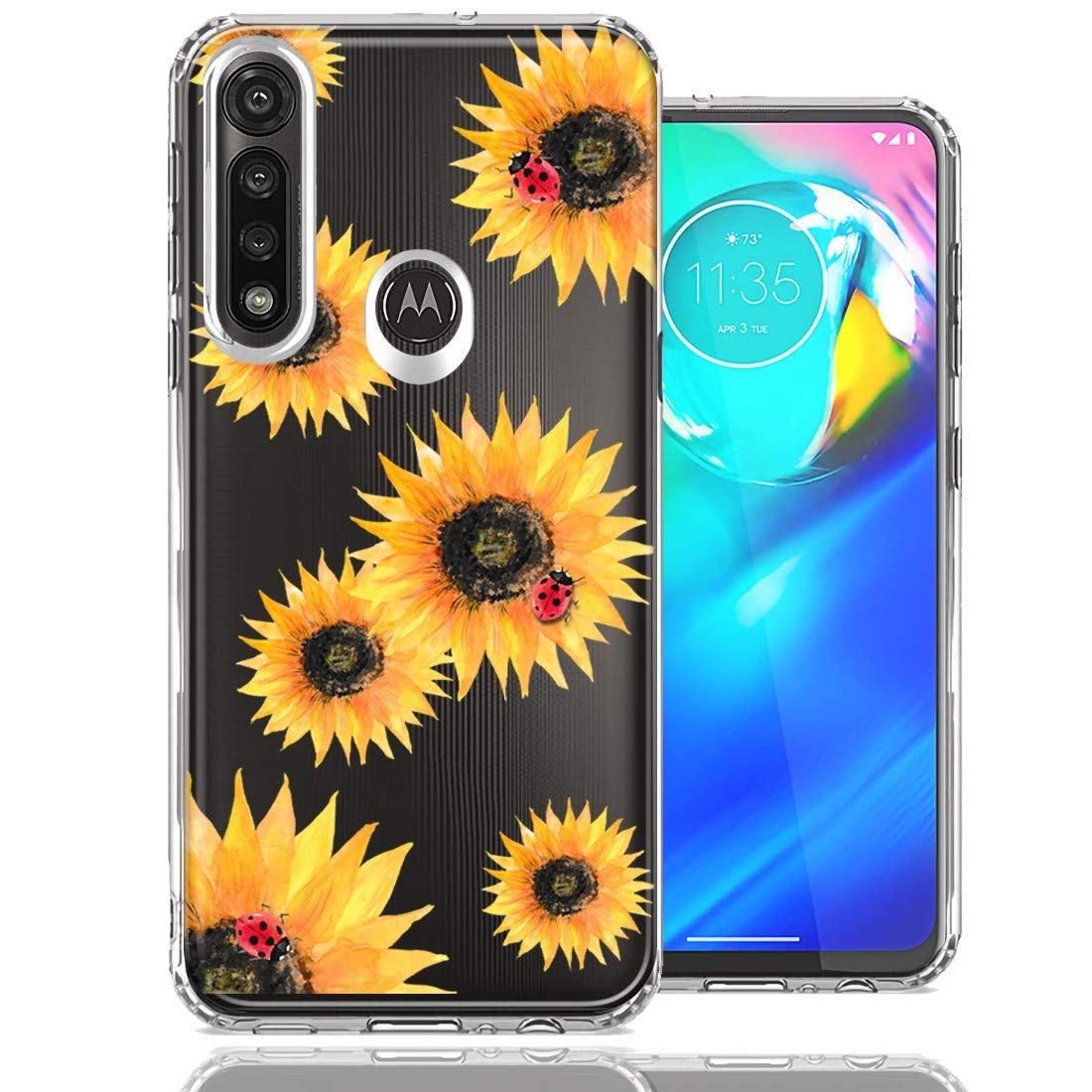 Motorola Moto G Power Case - Sunflower Ladybug Design for Women | Daily Protection