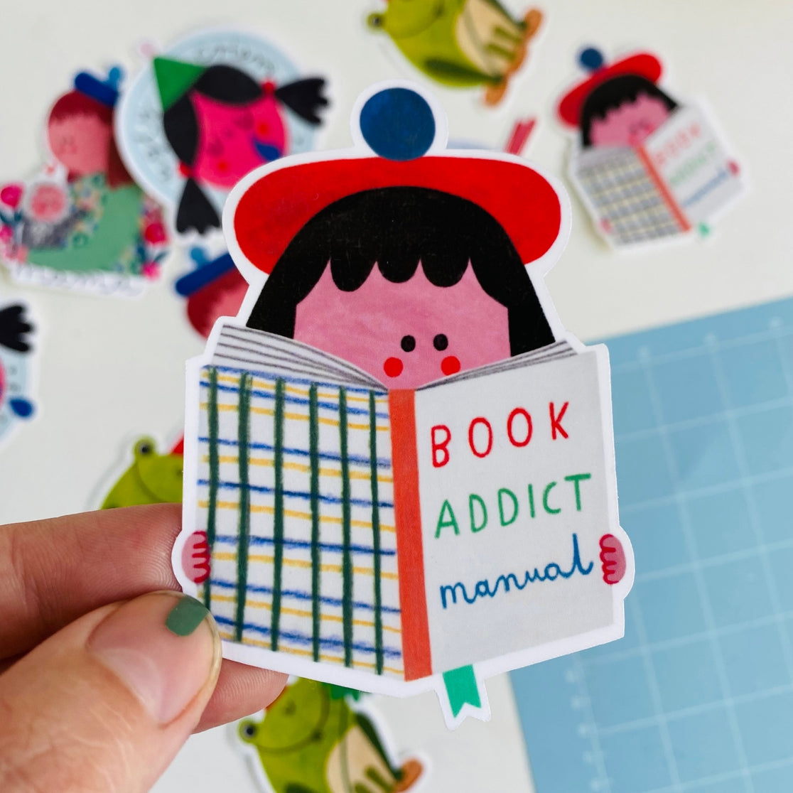 Book Lover Stickers - Cute Reading & Bookworm Decals for Laptops, Water Bottles, Journals - Perfect for Readers, Students & Book Club Gifts
