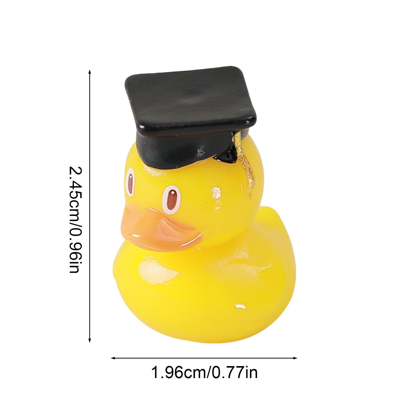 Yellow Graduation Duck with Cap - Funny Bachelor's Degree Novelty Duck for Pool Party Decorations | Graduation Party Favors, Keepsakes & Pool Float Decor - Perfect for Graduation Celebrations, Pool Parties & Gift Giving