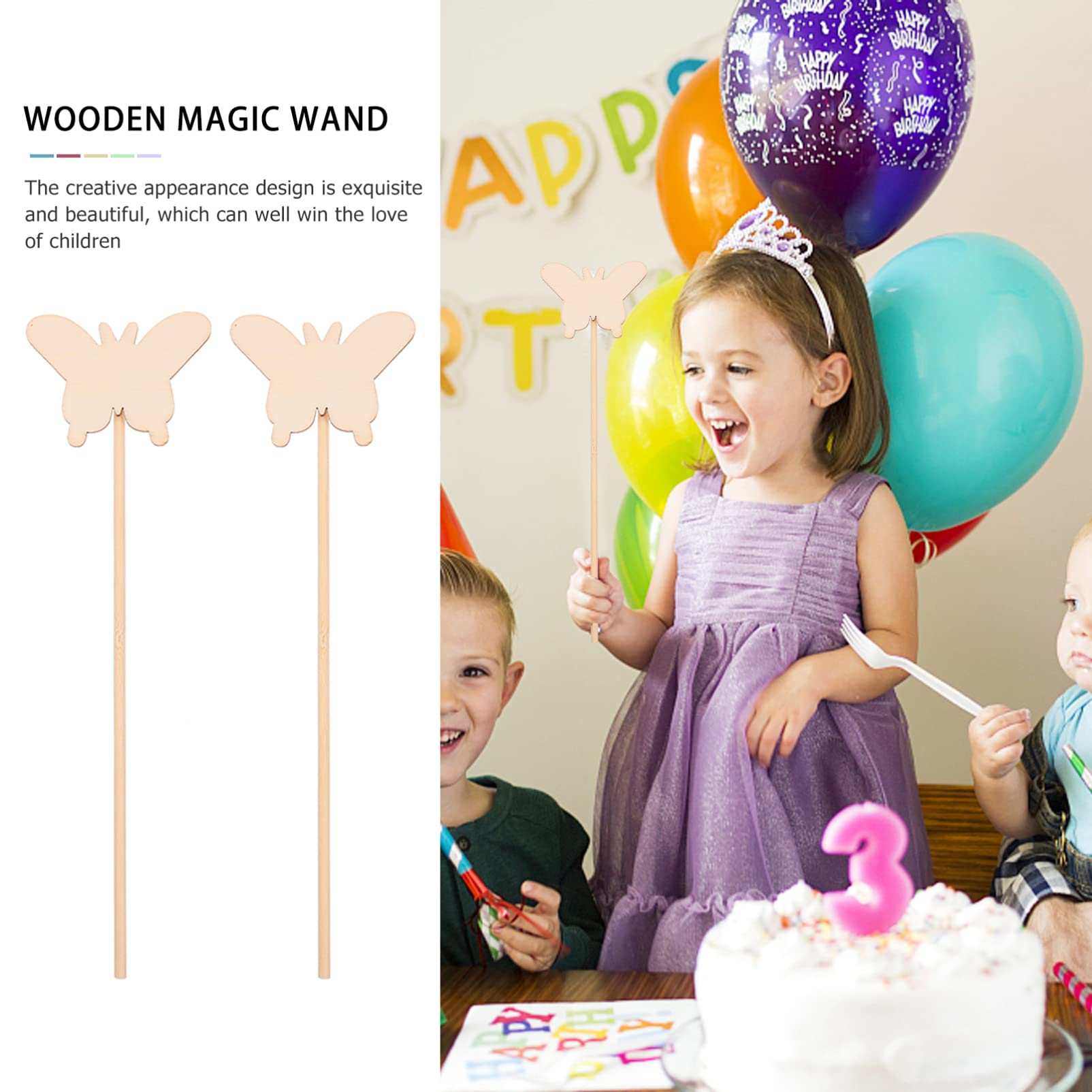 MAGICLULU 10pcs DIY Wooden Graffiti Art Kit for Kids - Painting & Drawing Toys, Fairy Sticks, Coloring Craft Set for Creative Play - Perfect for Birthday Gifts, Classroom Activities & Family Art Projects