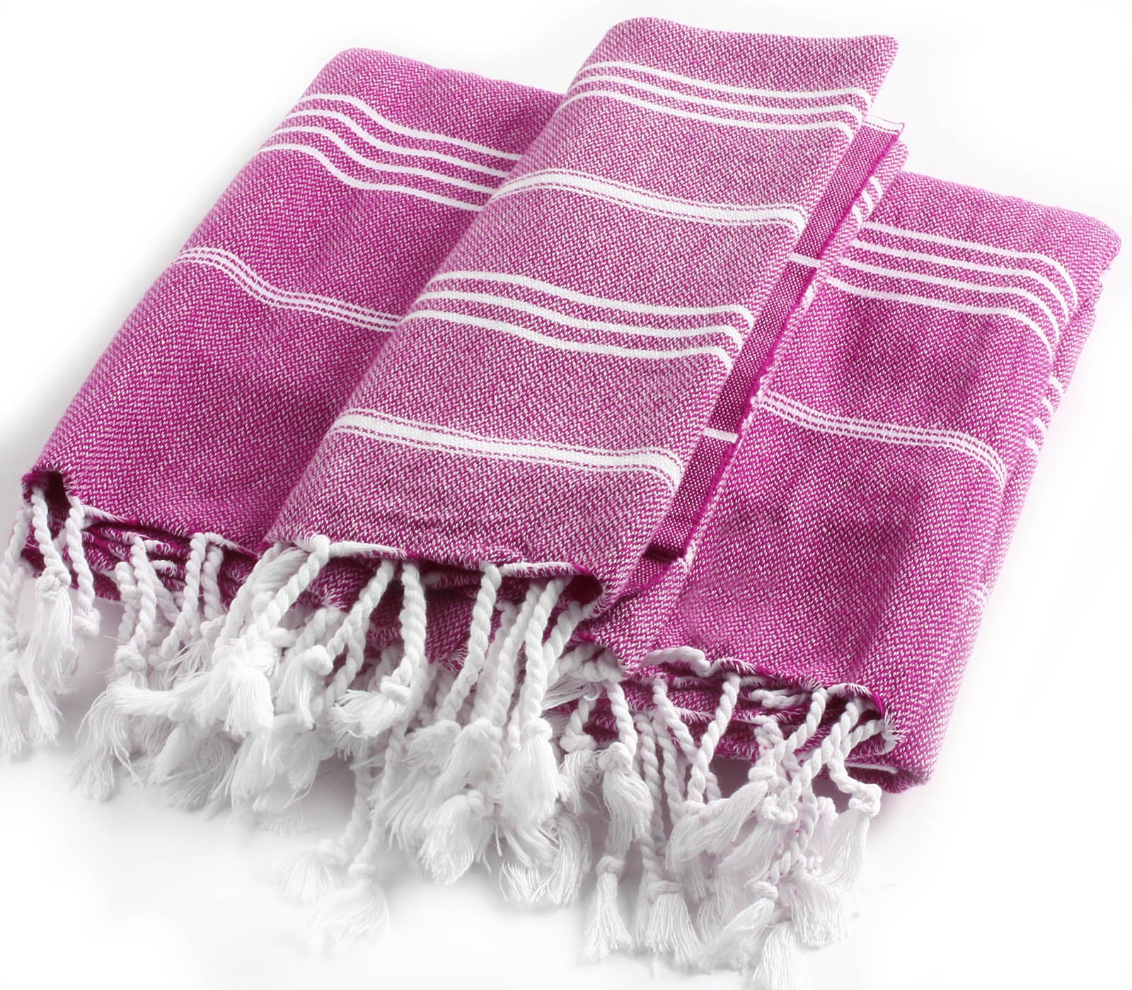 Cacala 2-Piece Turkish Pestemal Towel Set - 100% Cotton Bath Towel (37