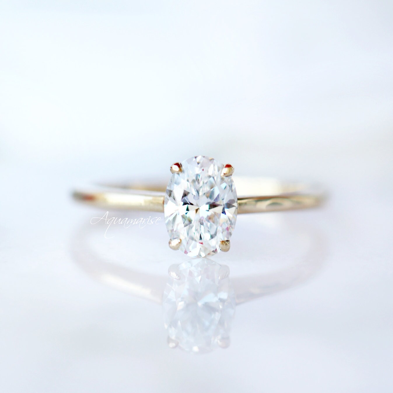 IGI Certified 14K Solid Yellow Gold Lab Grown Diamond Engagement Ring Set for Women | Wedding, Proposal, Anniversary Gift