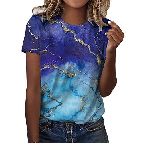 Trendy Plus Size Women's Short Sleeve V-Neck Printed T-Shirt - Casual Blouse for Everyday Wear, Work & Weekend Outfits | MOKINGTOP